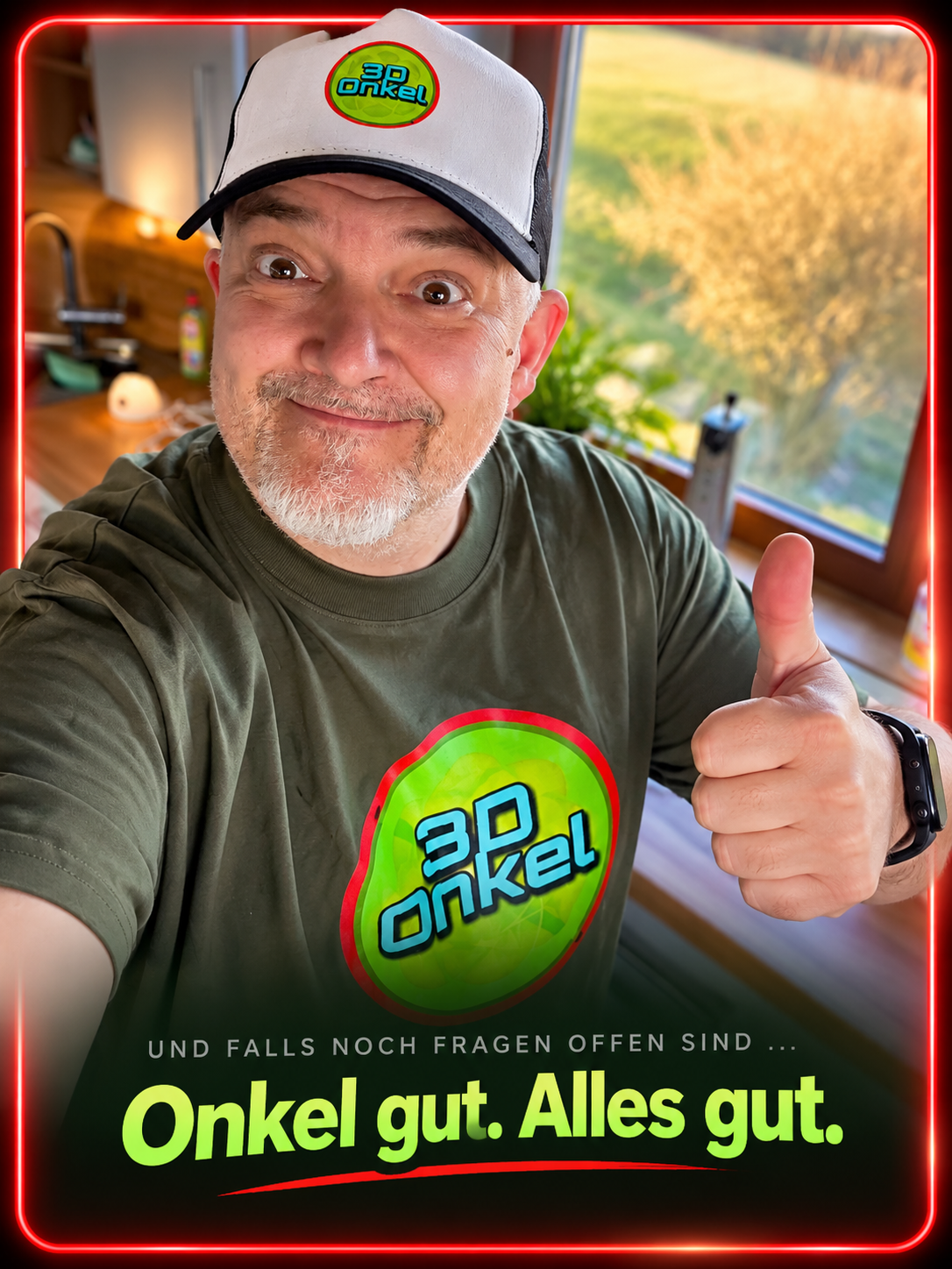 3D Onkel – Onkel gut. Alles gut. Persönlicher Abschluss